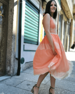 Vestido sem costa em malha