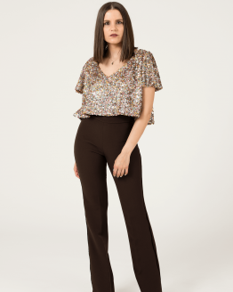 Top Lantejolas frente