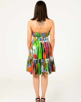 Vestido Caicai com folho costas