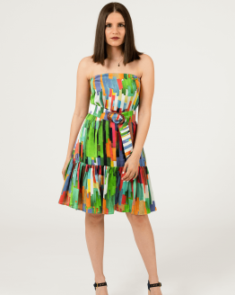 Vestido Caicai com folho frente Vestido Caicai com folho frente