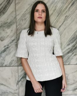 Camisola em Malha Jacquard