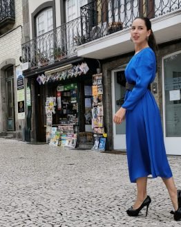 Vestido Azulão Reto