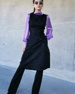 Túnica aberta brocado