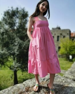 Vestido Rosa Chiclet Vestido Rosa Chiclet