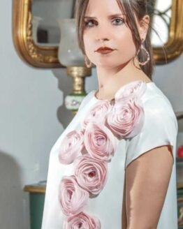 Vestido Pérola com Flores