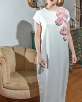 Vestido Pérola com Flores Vestido Pérola com Flores