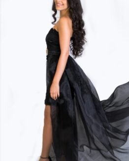 Vestido de Gala Preto Renda